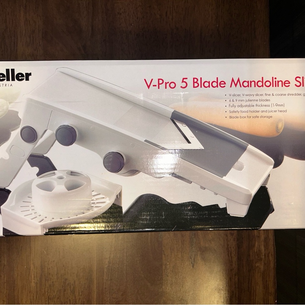 V-Pro 5 Blade Mandoline Slicer - White